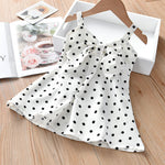 Sling Skirt Little Virgin Baby Cartoon Cute Sleeveless Dress Polka Dot Western Children's Skirt - Cindi Book
