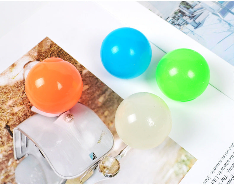 Luminous Sticky Ball Toys Sticky Wall Home Party Games Glow In The Dark Novelty Toys Decompression Squeeze Toy - Cindi Book