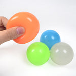 Luminous Sticky Ball Toys Sticky Wall Home Party Games Glow In The Dark Novelty Toys Decompression Squeeze Toy - Cindi Book