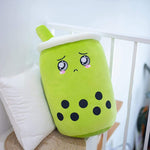 Cute Fruit Drink Plush Stuffed Soft Strawberry Milk Tea Plush Boba Tea Cup Toy Bubble Tea Pillow Cushion Kids Gift - Cindi Book