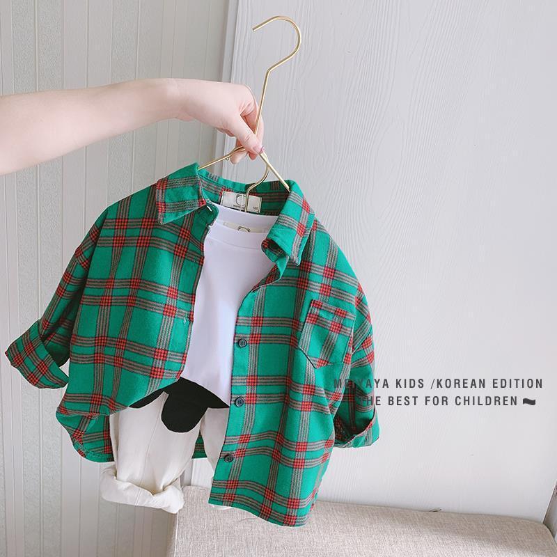 Children's Plaid Shirts in Baby Shirts for Men and Women