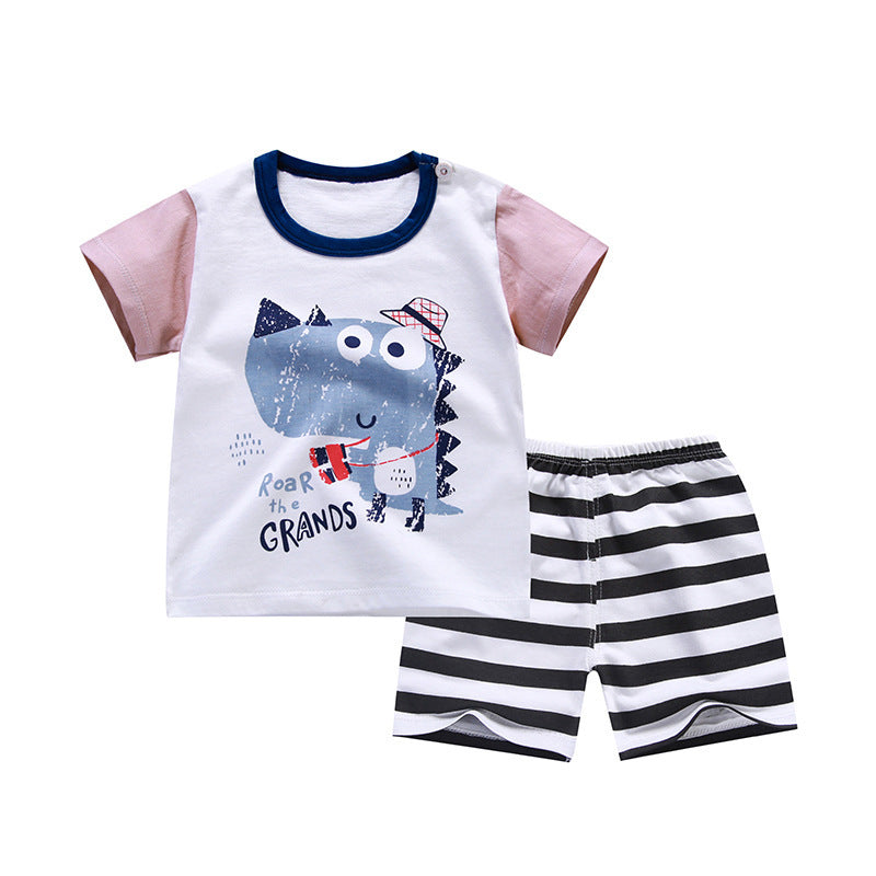 Pure Cotton Boys Korean Baby Clothes Wholesale New T-shirt Girls Kids Clothes - Cindi Book
