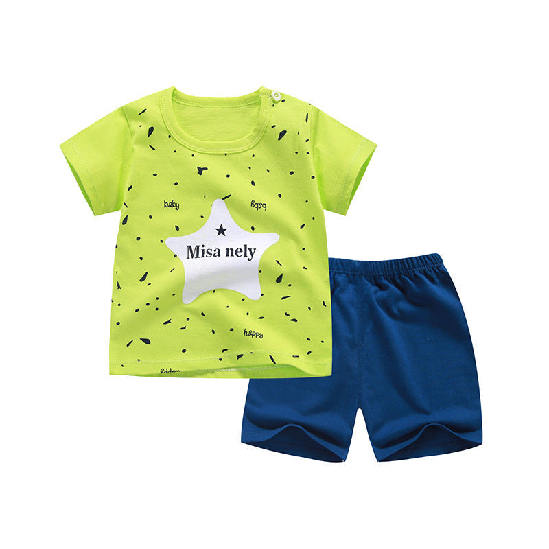 Pure Cotton Boys Korean Baby Clothes Wholesale New T-shirt Girls Kids Clothes - Cindi Book