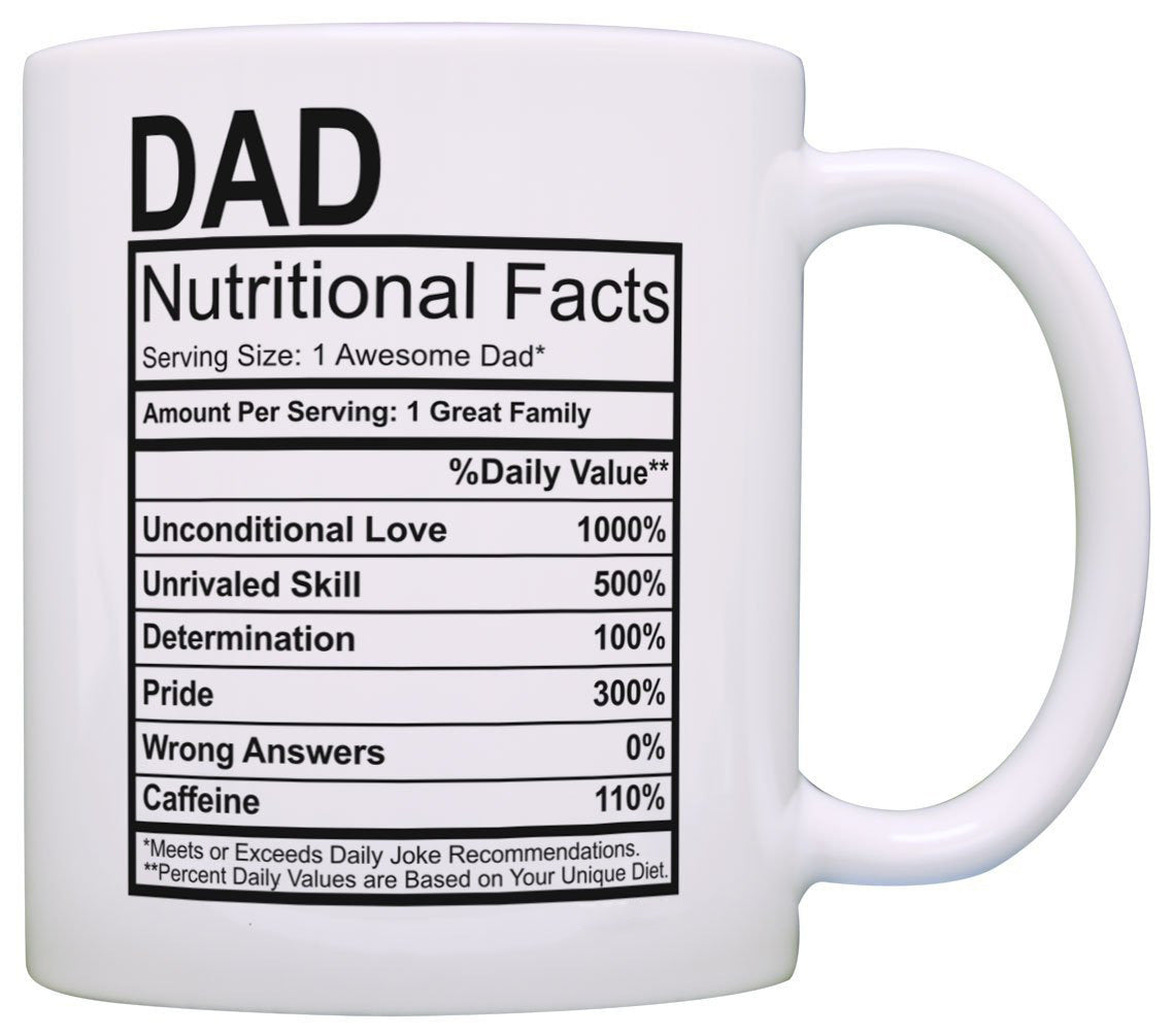 Mother'S Day Nutrition Label Mug Ceramic Coffee Cup - Cindi Book