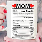 Mother'S Day Nutrition Label Mug Ceramic Coffee Cup - Cindi Book