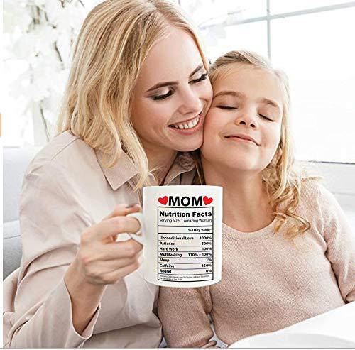 Mother'S Day Nutrition Label Mug Ceramic Coffee Cup - Cindi Book