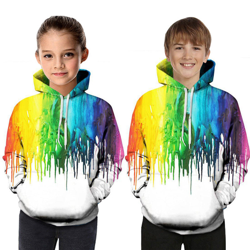 Digital Printed Children's Hooded Sweater For Kids - Cindi Book
