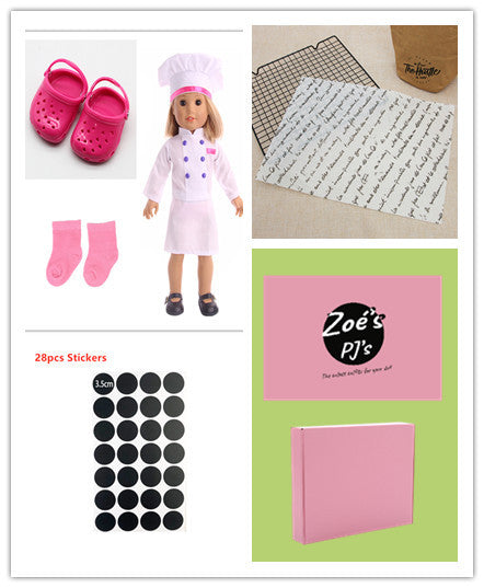 Doll Clothes Americangirl Accessories Chef Clothes - Cindi Book