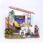 DIY Cabin Model Hand-assembled To Make A Creative Small House - Cindi Book