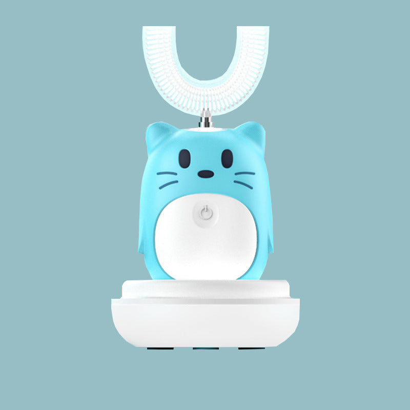 Smart Ultrasonic Children's Electric Toothbrush Automatic Cleaning U-Shaped Toothbrush Portable Baby Products
