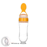 Safe Newborn Baby Feeding Bottle Toddler Silicone Squeeze Feeding Spoon Milk Bottle Baby Training Feeder Food Supplement - Cindi Book