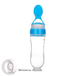 Safe Newborn Baby Feeding Bottle Toddler Silicone Squeeze Feeding Spoon Milk Bottle Baby Training Feeder Food Supplement - Cindi Book
