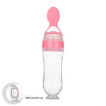 Safe Newborn Baby Feeding Bottle Toddler Silicone Squeeze Feeding Spoon Milk Bottle Baby Training Feeder Food Supplement - Cindi Book