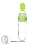 Safe Newborn Baby Feeding Bottle Toddler Silicone Squeeze Feeding Spoon Milk Bottle Baby Training Feeder Food Supplement - Cindi Book