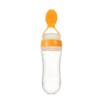 Safe Newborn Baby Feeding Bottle Toddler Silicone Squeeze Feeding Spoon Milk Bottle Baby Training Feeder Food Supplement - Cindi Book