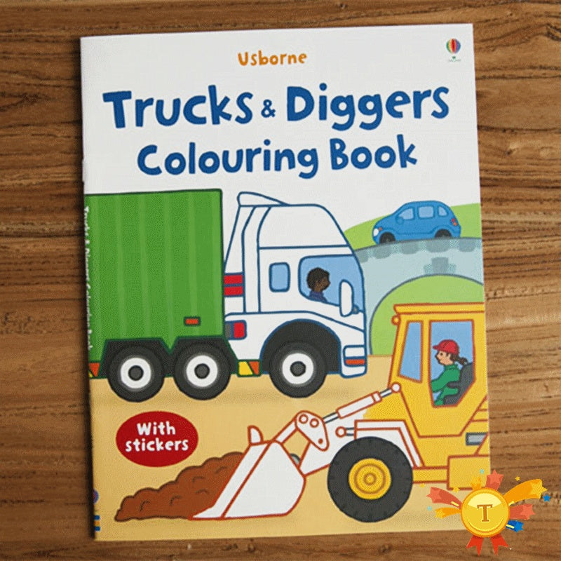 Children coloring sticker book - Cindi Book