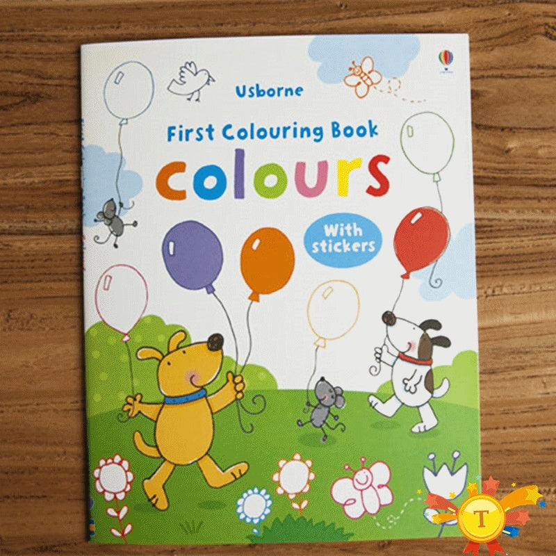 Children coloring sticker book - Cindi Book