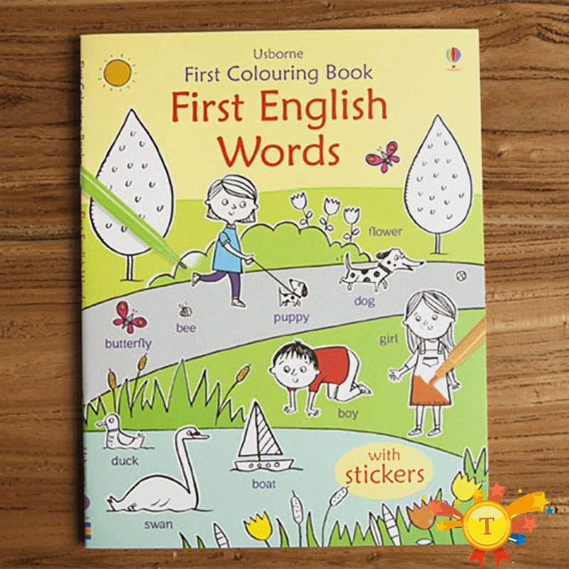 Children coloring sticker book - Cindi Book