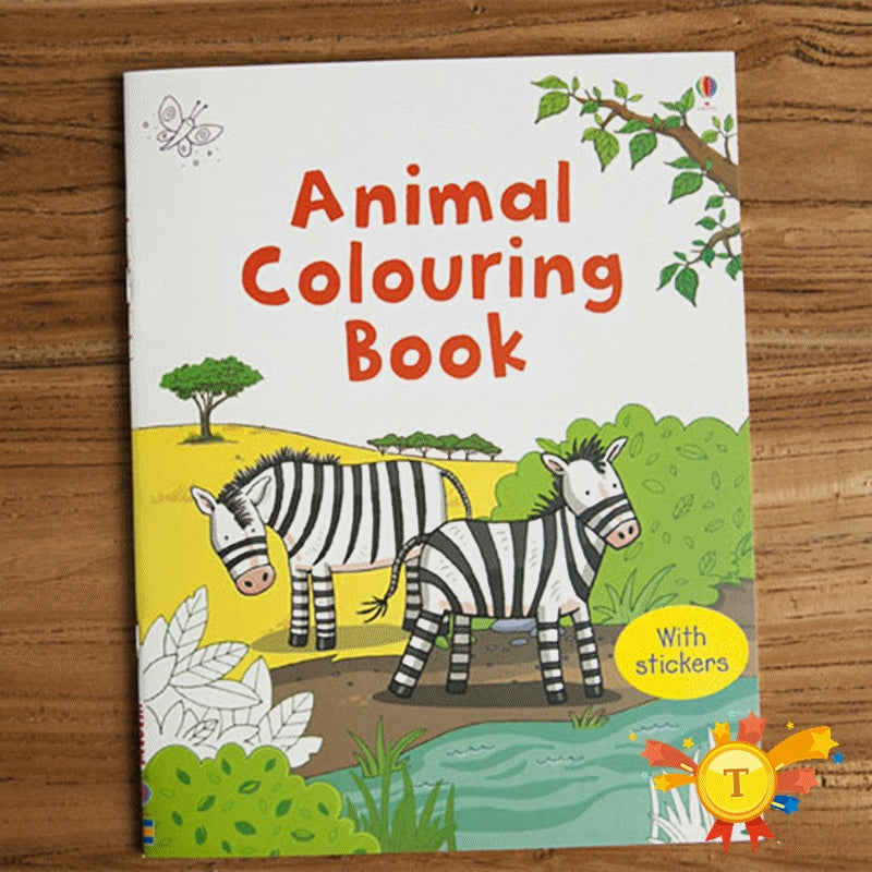 Children coloring sticker book - Cindi Book