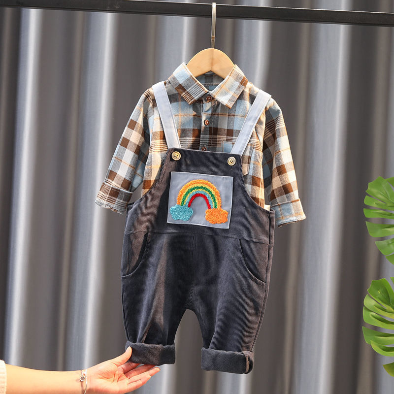 Boys Bib Two-piece Children's Clothing - Cindi Book