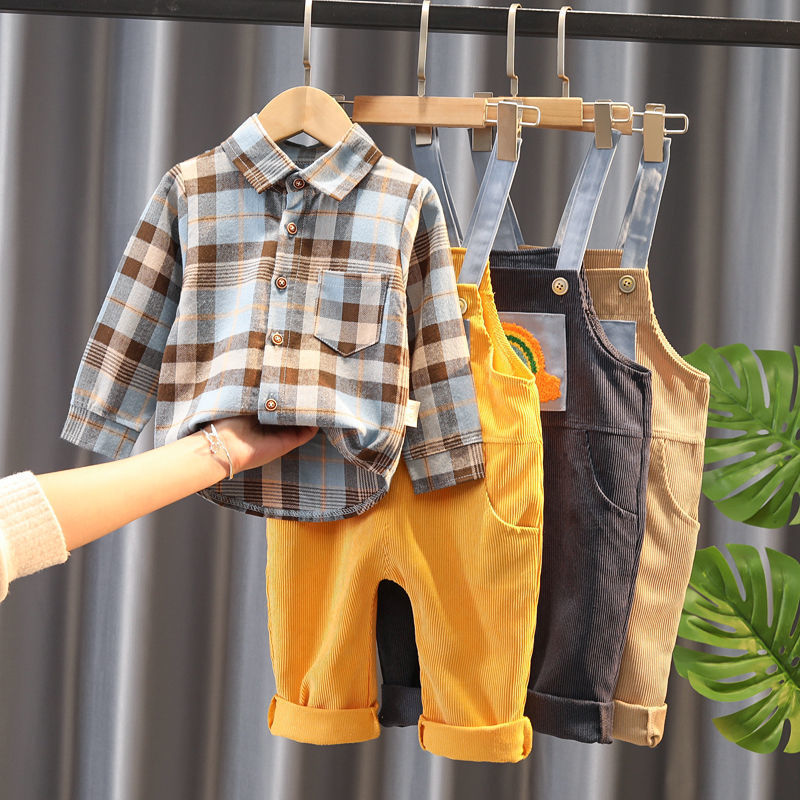 Boys Bib Two-piece Children's Clothing - Cindi Book
