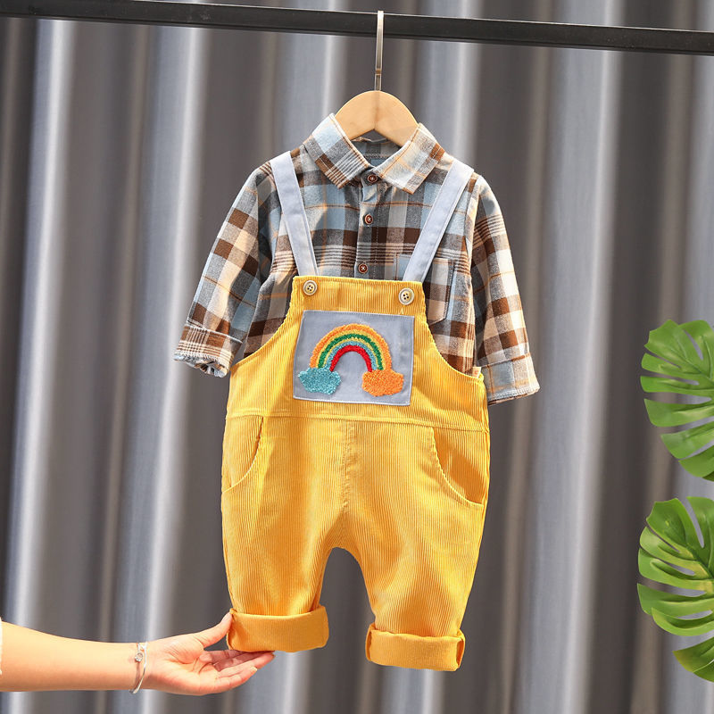 Boys Bib Two-piece Children's Clothing - Cindi Book