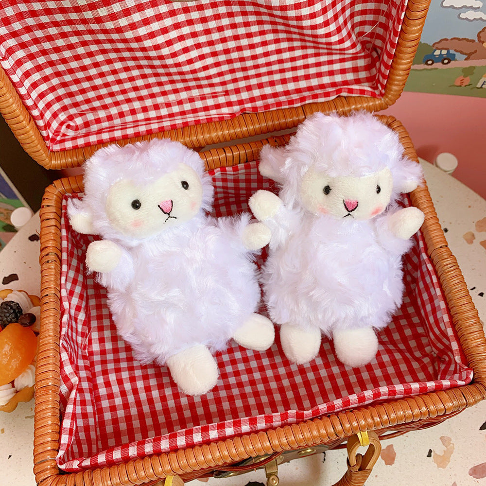 Cute Girl Cute Pendant Plush Doll Lamb Doll Doll Bag Pendant Soft Cute Accessories Keychain - Cindi Book