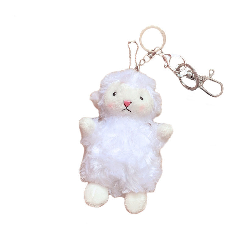 Cute Girl Cute Pendant Plush Doll Lamb Doll Doll Bag Pendant Soft Cute Accessories Keychain - Cindi Book