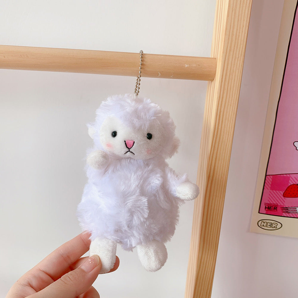Cute Girl Cute Pendant Plush Doll Lamb Doll Doll Bag Pendant Soft Cute Accessories Keychain - Cindi Book