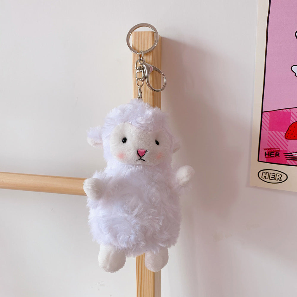 Cute Girl Cute Pendant Plush Doll Lamb Doll Doll Bag Pendant Soft Cute Accessories Keychain - Cindi Book