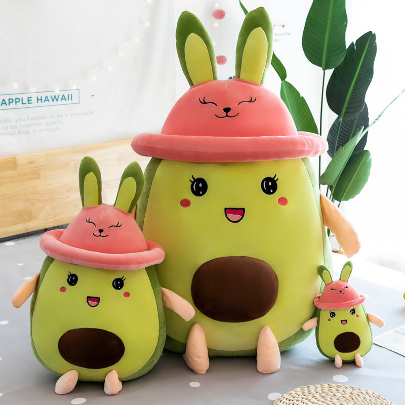 Creative Avocado Bunny Pillow Plush Toy Doll Girl Birthday Gift - Cindi Book