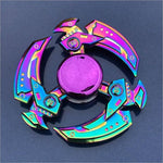 Rainbow Fidget Spinner Edc Hand Toy Metal Adhd Finger Tri Focus Brass New Kids - Cindi Book
