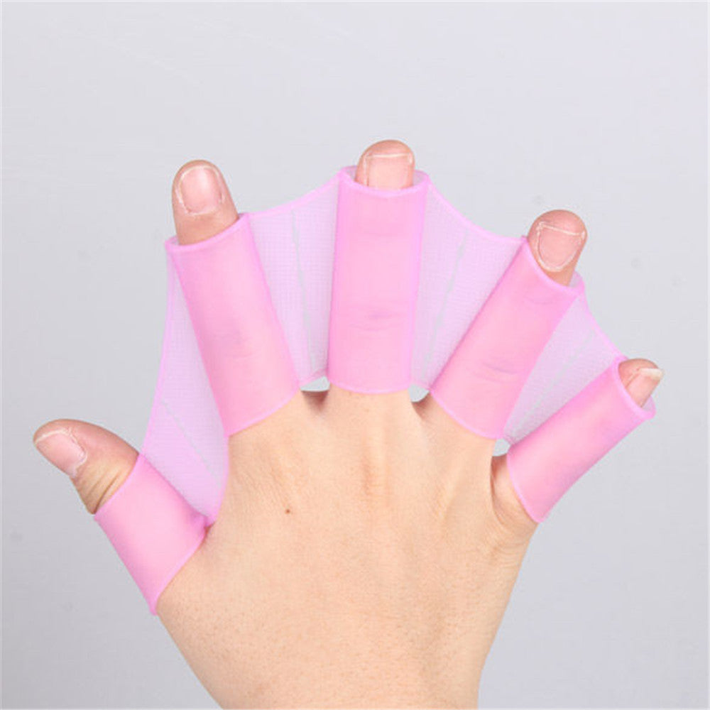 Half-finger Short Auxiliary Suit Fins, Hand Webs, Adult Half-palm Assisted Swimming - Cindi Book