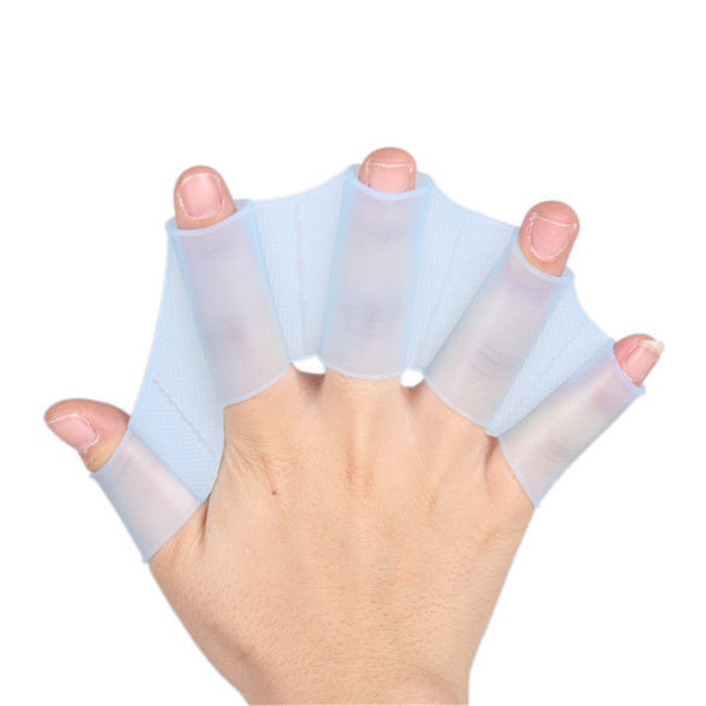 Half-finger Short Auxiliary Suit Fins, Hand Webs, Adult Half-palm Assisted Swimming - Cindi Book
