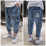 Big Kids Loose Harem Trousers Big Kids Plus Fleece Padded Overalls - Cindi Book
