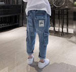 Big Kids Loose Harem Trousers Big Kids Plus Fleece Padded Overalls - Cindi Book