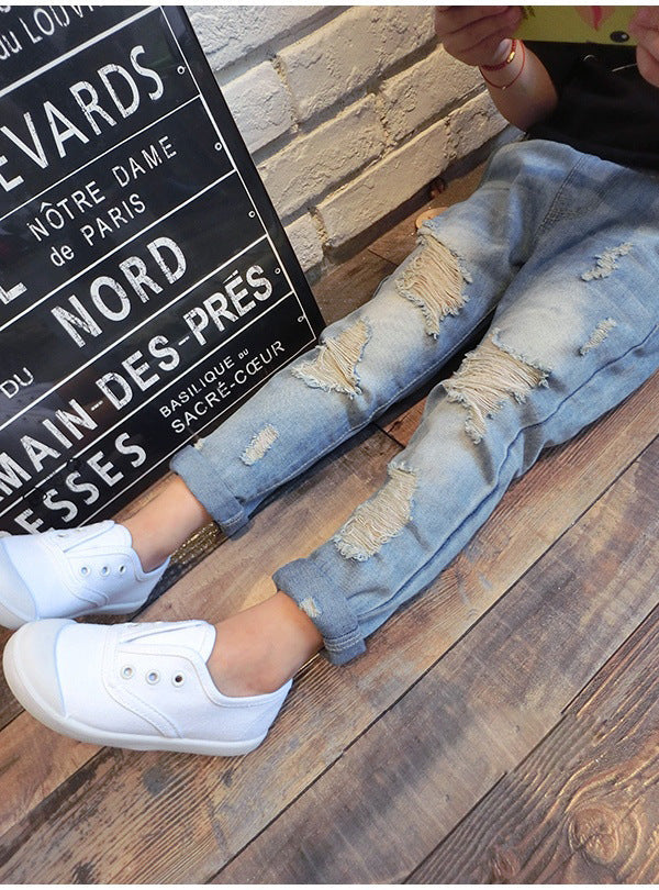 New Boys Ripped Trousers
