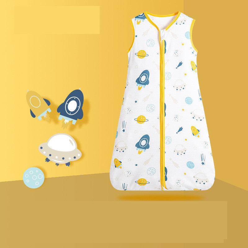 Baby Vest Pajamas Sleeveless Baby Kick-Proof Children Sleeping Bag
