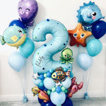 Underwater World Theme Balloon Set Octopus - Cindi Book