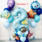 Underwater World Theme Balloon Set Octopus - Cindi Book