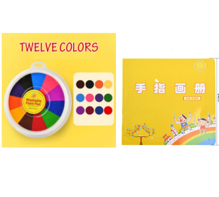 New Hot Selling Kindergarten Finger Print Mud Non-toxic Washable Pigment - Cindi Book