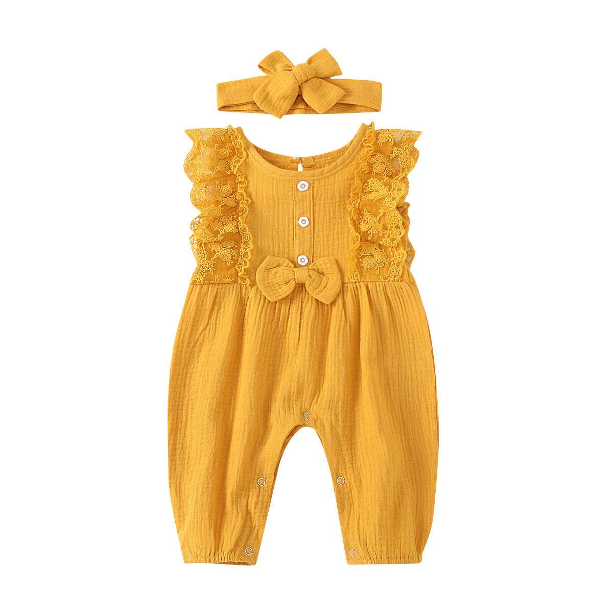 Multicolor Lace Sleeveless Romper - Cindi Book