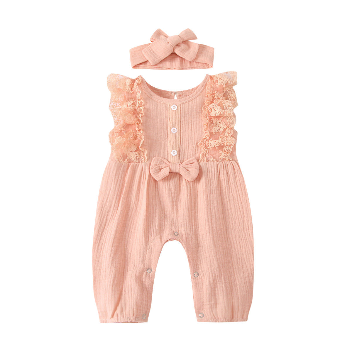 Multicolor Lace Sleeveless Romper - Cindi Book