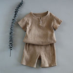 Boy And Girl Baby Short-sleeved Summer Suit - Cindi Book