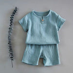 Boy And Girl Baby Short-sleeved Summer Suit - Cindi Book