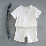 Boy And Girl Baby Short-sleeved Summer Suit - Cindi Book