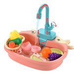Children's Play House Electric Recirculating Water Kitchen Simulation Sink - Cindi Book