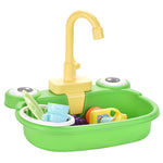 Children's Play House Electric Recirculating Water Kitchen Simulation Sink - Cindi Book