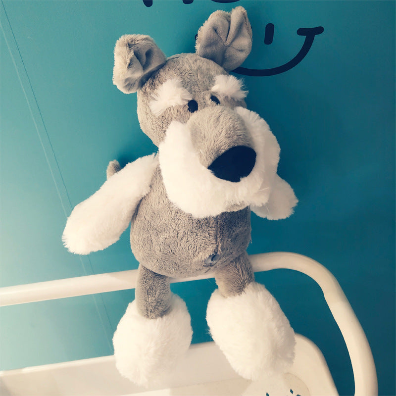 Schnauzer doll cute ins plush toy puppy husky doll - Cindi Book