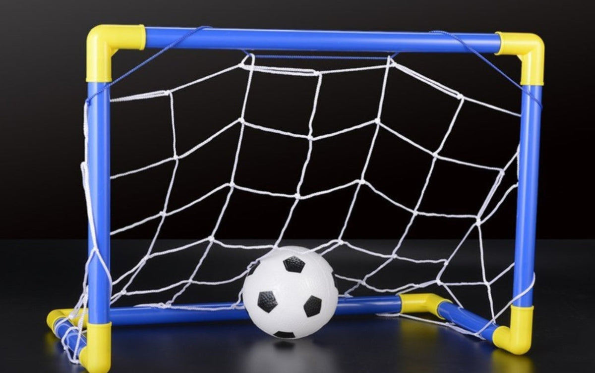 Folding Mini Football Soccer Ball Goal Post Net - Cindi Book